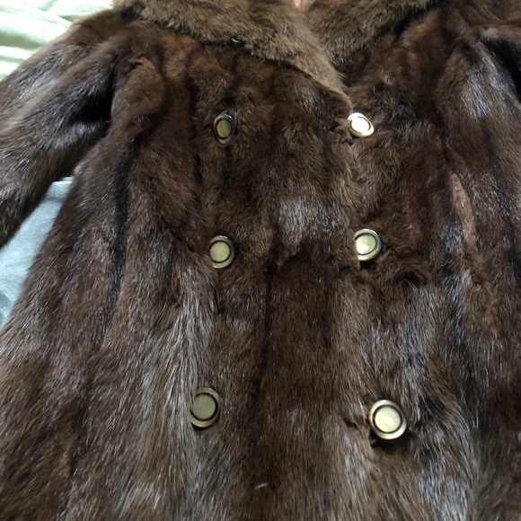 VTG Full length Muskrat Fur Size xS/S Fully Lined - Picture 11 of 14